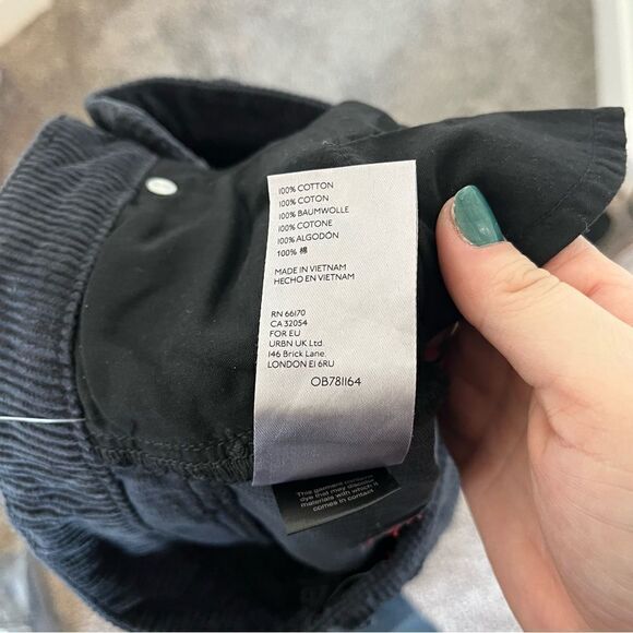 BDG Urban Outfitters High Rise Mom Corduroy Pants Dark Gray Size 26 - Picture 9 of 12